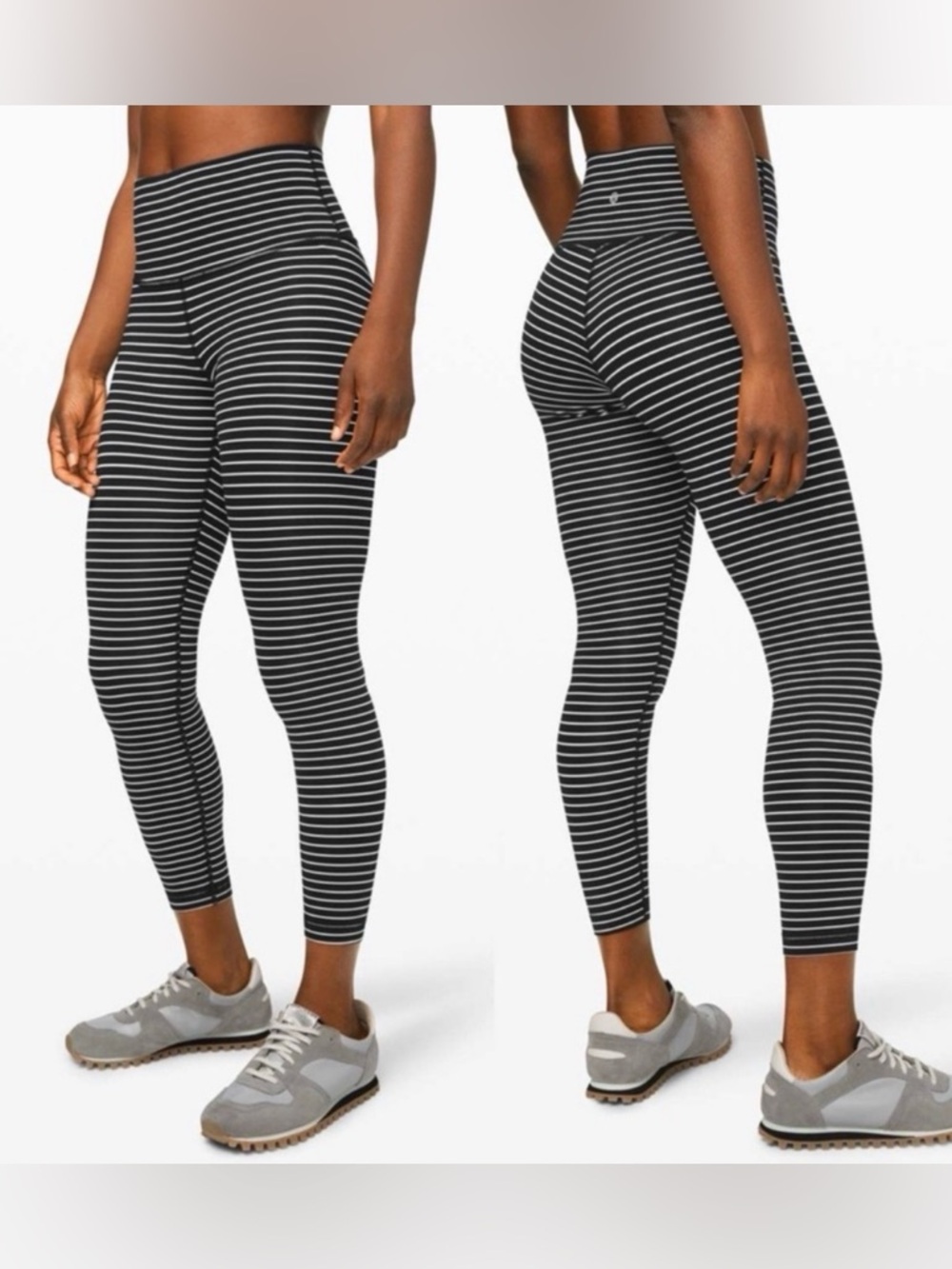 Lululemon Wunder Under High-Rise Tight Luxtreme discontinued stripe size 10